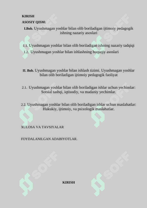 Uyushmagan yoshlar bilan olib boriladigan ijtimoiy pedagogik ish 2