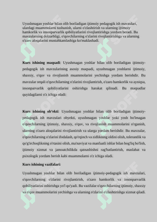 Uyushmagan yoshlar bilan olib boriladigan ijtimoiy pedagogik ish 4