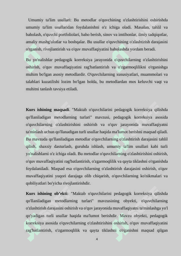 MAKTAB O‘QUVCHILARINI PEDAGOGIK KORREKSIYA QILISHDA QO‘LLANILADIGAN METODLARNING TURLARI 4