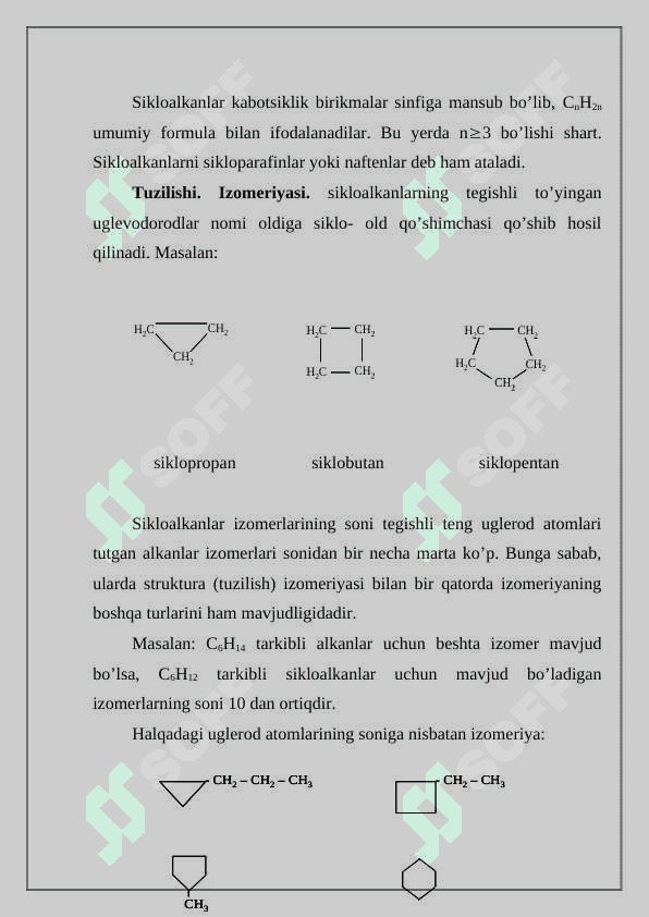 Sikloalkanlar 2