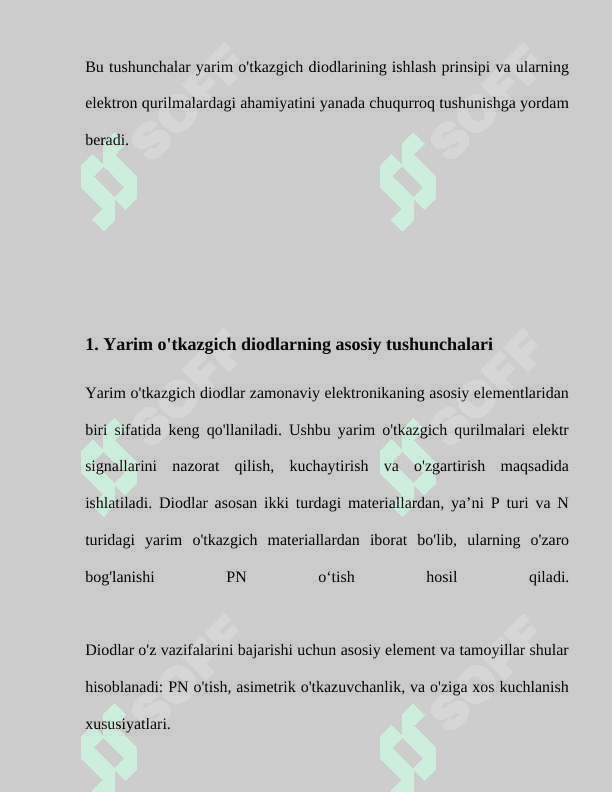Sxemotexnikaning aktiv diskret elementlari. Yarim o’tkazgich   diodlar, ularning turlari va qo‘llanilishi.  Yarim o’tkazgich diodlar, ularning turlari va qo’llanilishi 4