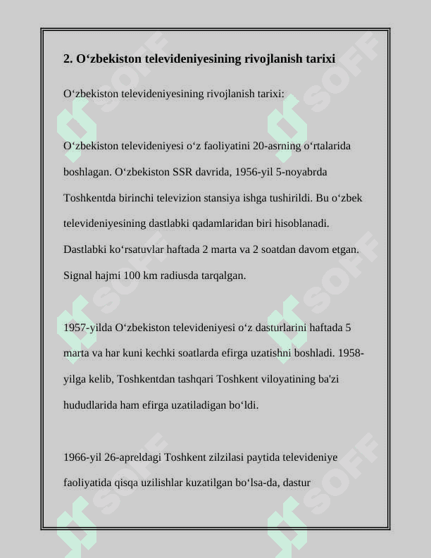 TELEVIDENIYE KONGILOCHAR SANOAT SIFATIDA 7