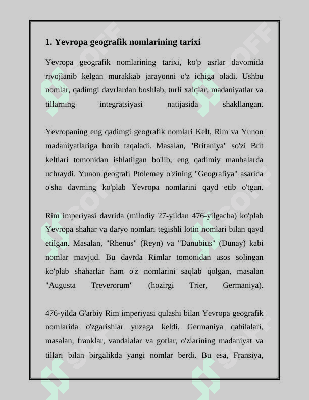 YEVROPA TOPONIMIYASI 3