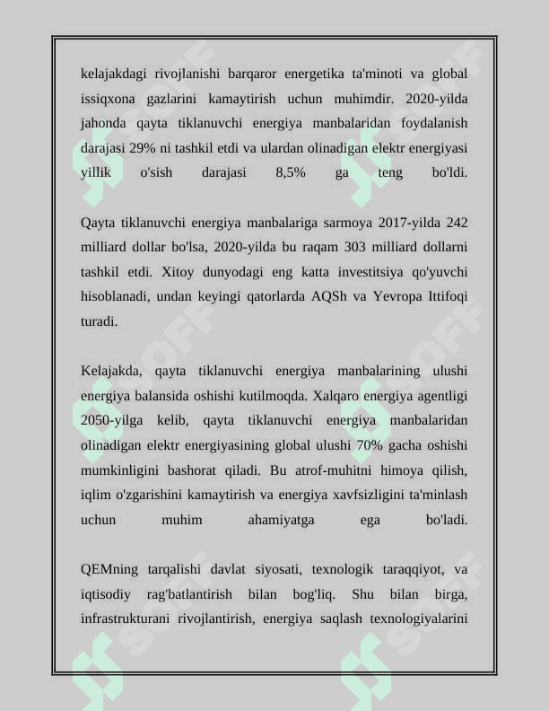YOPIQ ZANJIRLI CHIQINDISIZ TEXNOLOGIYALAR YARATISH 8