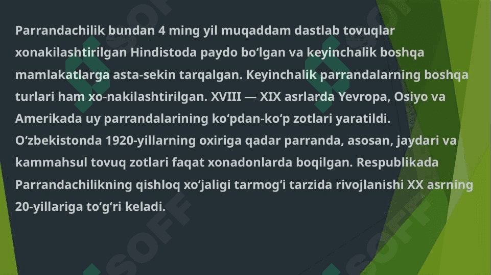 Parandalarning ko’payish fiziologiyasi 4