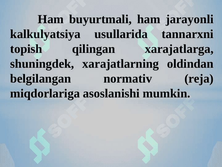 Rejali kalkulyatsiya qilish usuli 2