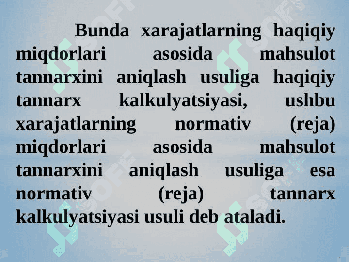 Rejali kalkulyatsiya qilish usuli 3