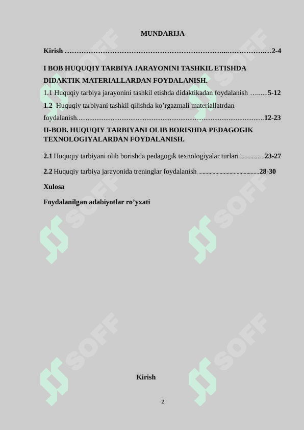 Huquqiy tarbiya texnologiyalarini joriy etish 2