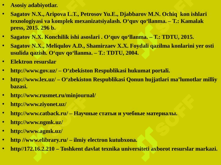 Qazish ishlarida qoplama jinslarni bir cho’michli ekskovatorlar bilan ichki ag’darmaga qayta to’kish texnologiyasi 2