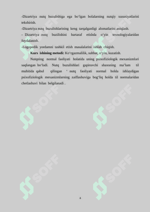 Dizartriya tasnifi va uning shakllari 6
