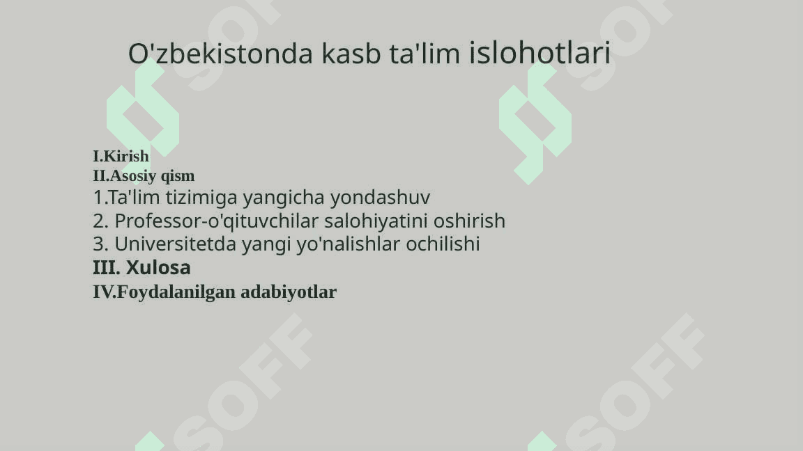 O'zbekistonda kasb ta'lim islohotlari 2