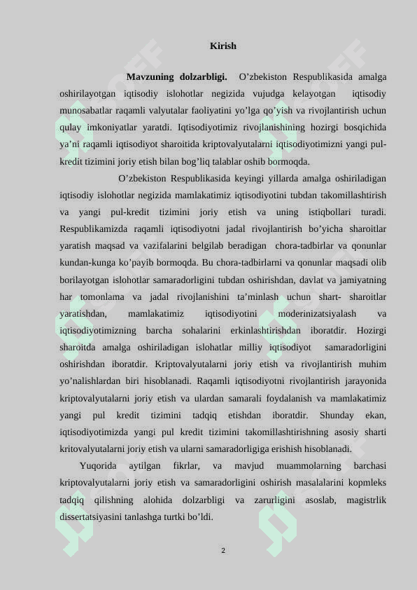 Raqamli iqtisodiyotni rivojlantirishda kriptovalyutalarning ahamiyati 2