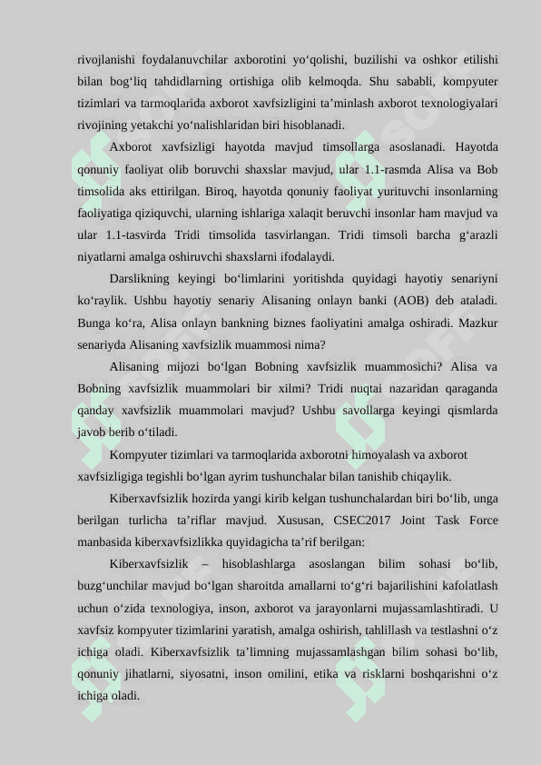 Global kiberjinoyatchilikning xususiyatlari 4