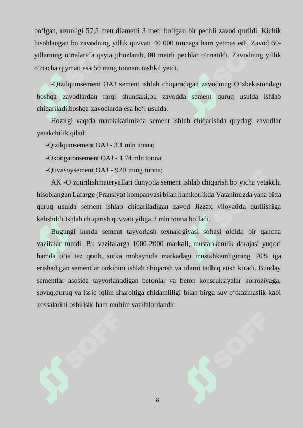 ARXITEKTURA QURILISH UNIVERSITRTI MUHANDISLIK FAKULTETI 8