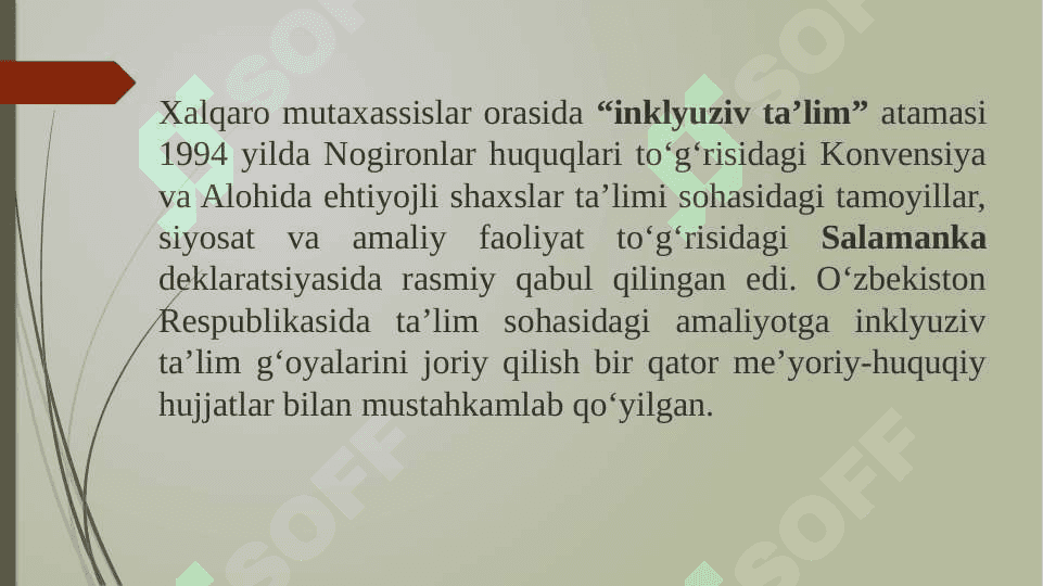 Xorijiy tajribaga tayangan holda psixologik-pedagogik hamkorlikni va inklyuziv ta’limni tashkil etish. 3