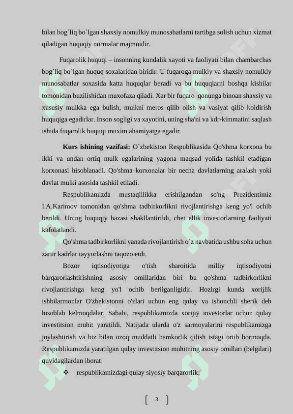 Fuqarolik huquqida qo’shma va unitar korxonalarning huquqiy asoslari 3