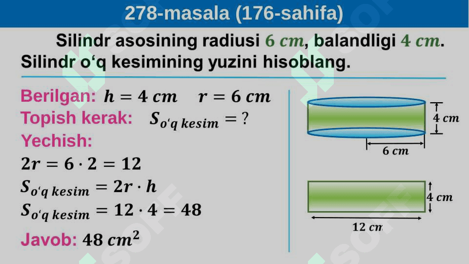 Silindrning hajmi 3