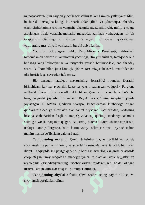 Quva shahristoni arxeologik tadqiqotlari, topilmalar va davriy tahlil 3