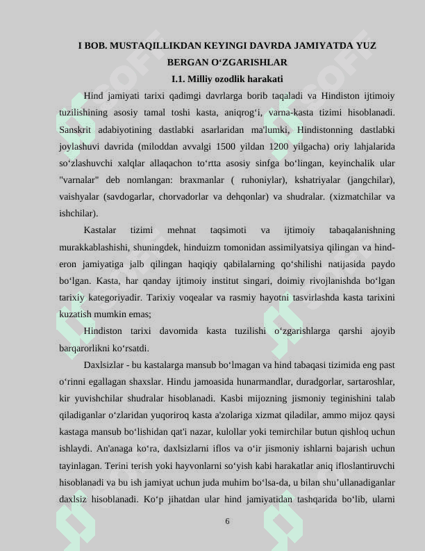 XX ASR OXIRI VA XXI ASR CHORAGIDA HINDISTONDAGI MADANIY VA IJTIMOIY, IQTISODIY TARAQQIYOT 6