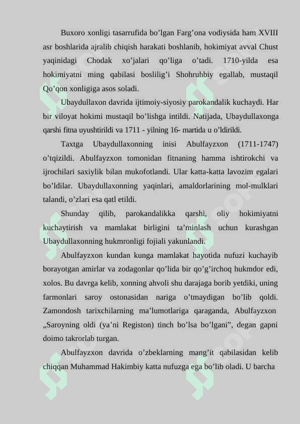 Ashtarxoniylar sulolasi davrida Buxoro xonligi 7