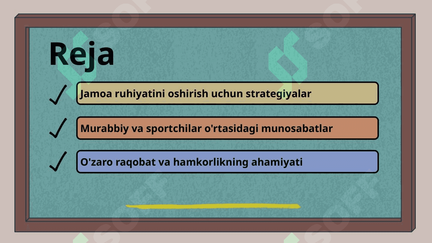 Sport jamoasini boshqarish psixologiyasi 2