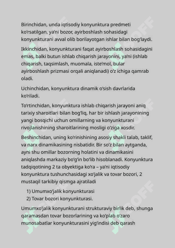 bozor konyukturasini bashorat qilish 3