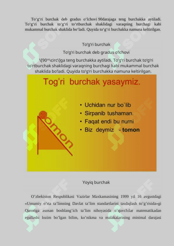 BURCHAK TURLARI 4