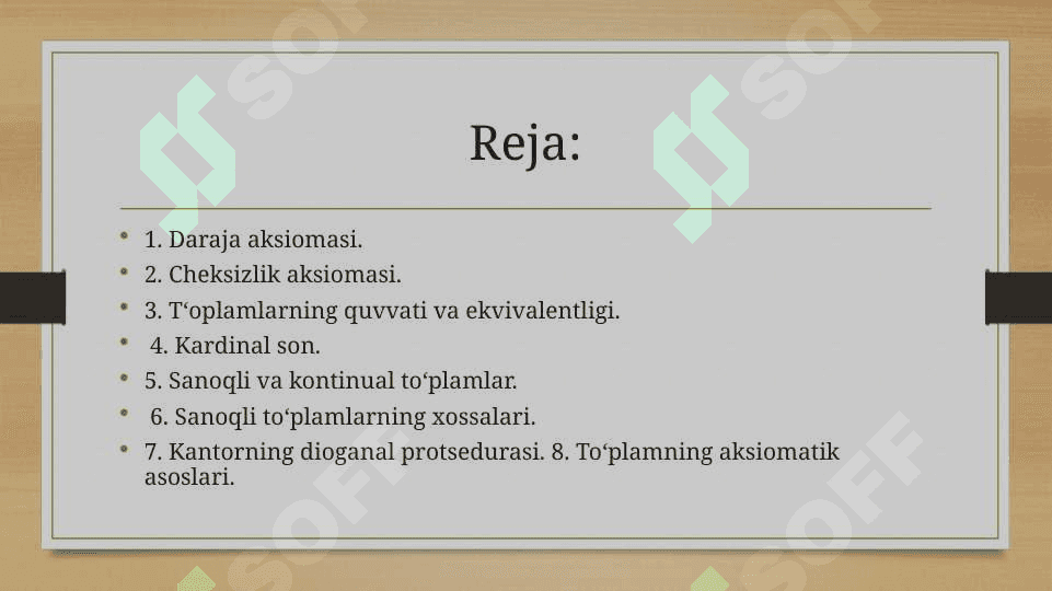 chekli toplamlar qism toplamlari sonini aniqlash usullari 2