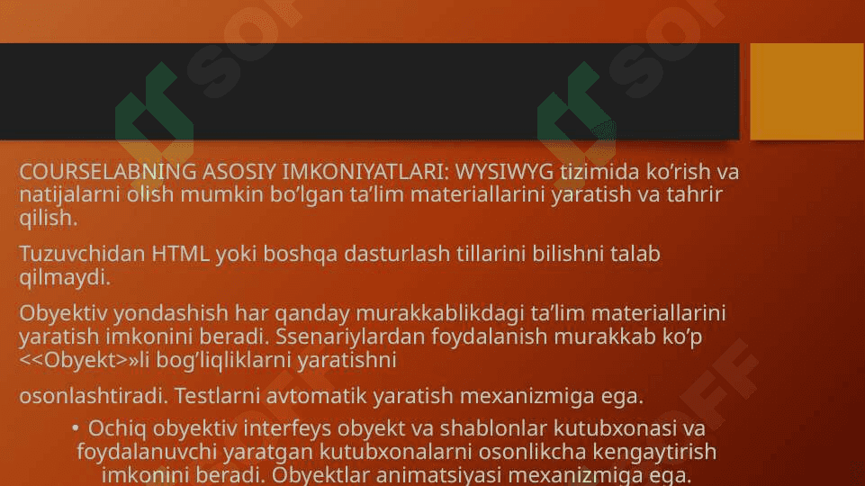 Coruslab haqida ma’lumot va uning imkoniyatlari 4