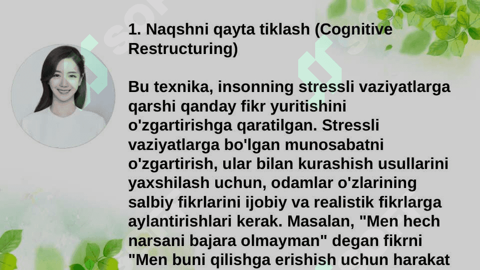 Stressni boshqarishning psixologik texnikalari 3