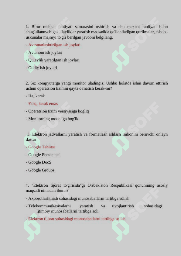 Agros test, javoblari bilan. Davlat xizmatchisi 2025 2
