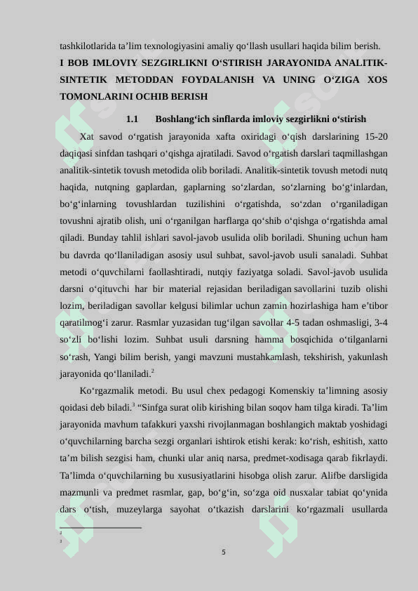 Boshlangʻich sinflarda imloviy sezgirlikni oʻstirish 4