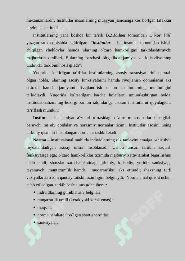 Institutlar va ularning jamiyat rivojlanishidagi roli 3