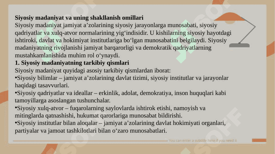 Siyosiy madaniyat rivojlanishida OAV roʻli 3
