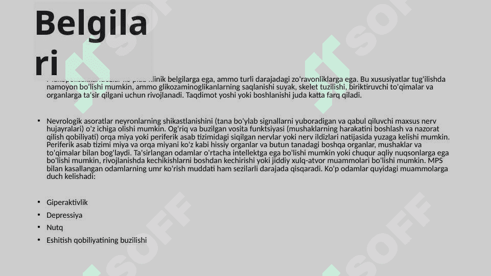 Mukopolisakkaridozlar 5