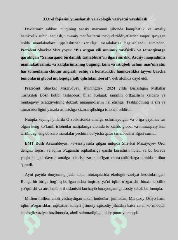 Orol hududi ekologik-geologik ma‘lumotlarni xaritalarda aks ettirish usuli 7
