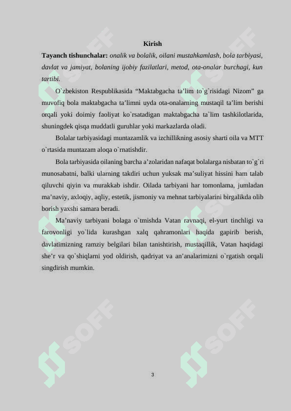 MAKTABGACHA TA’LIM MUASSASASI, OILA VA MAKTAB HAMKORLIGI 3