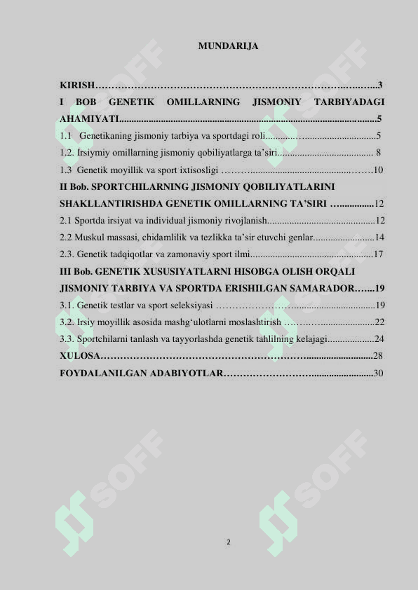 jismoniy tarbiya va sportda genetik omillarning roli 2