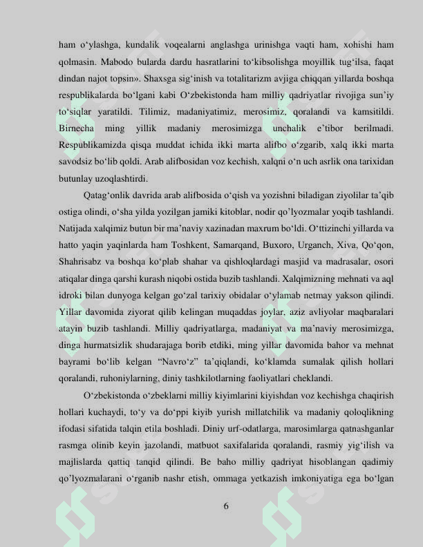 Milliy ma'naviyatimizni tiklashga ilk harakat 6
