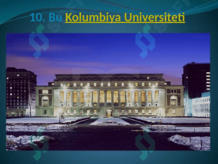 Dunyoning top 10 ta universiteti 2