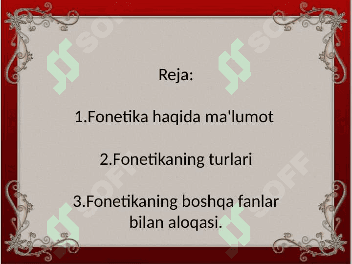 Fonetika haqida ma'lumot. Fonetika va uning turlari. 2