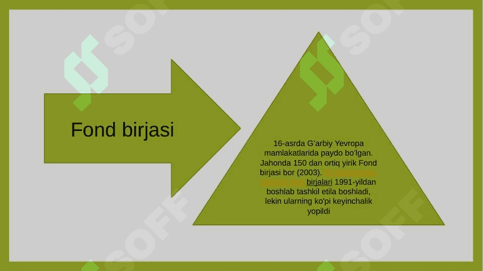 Fond birjasi bozori iqtisodiyotining eng muhim instituti sifatida 7
