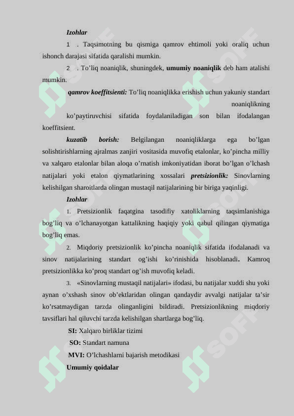 O’lchashlar noaniqligi 3