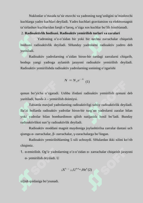 Yadroviy nurlanishlar va ularni qayd qilish usullari. Myassbauer effekti 3