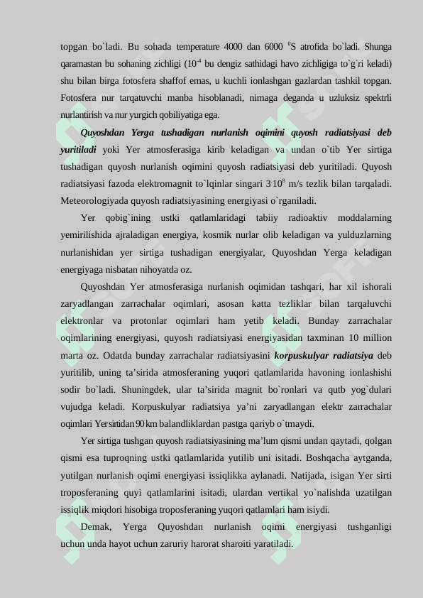 Quyosh radiatsiyasi 3