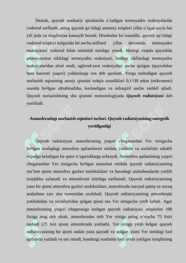 Quyosh radiatsiyasi 8