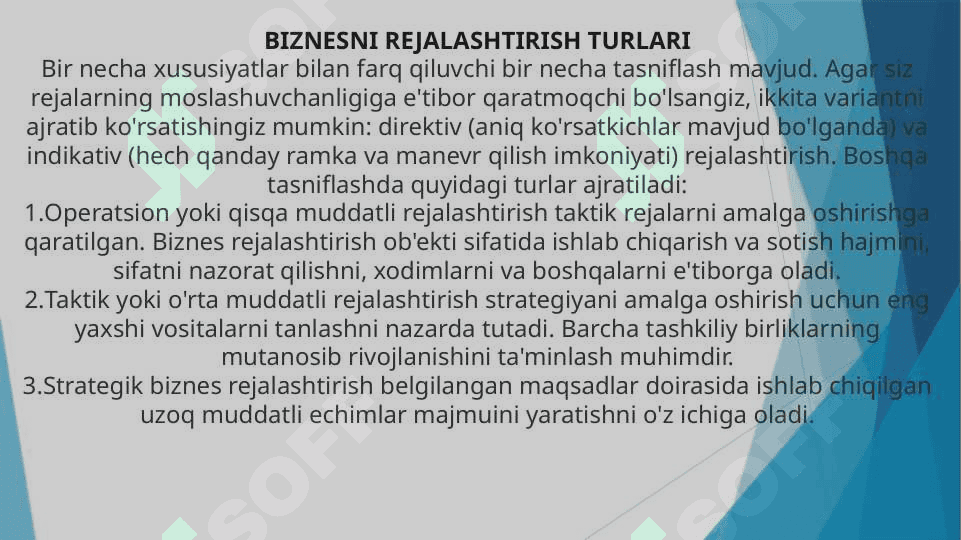 BIZNES REJALASHTIRISH VA BASHORAT QILISH TUSHUNCHALARI 4
