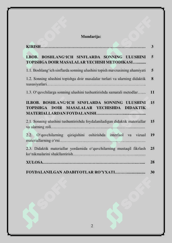 Boshlangʻich sinflarda matematika darslarida sonning ulushini topishga doir masalalar yechishga o'rgatishda didaktik materiallardan foydalanish 2