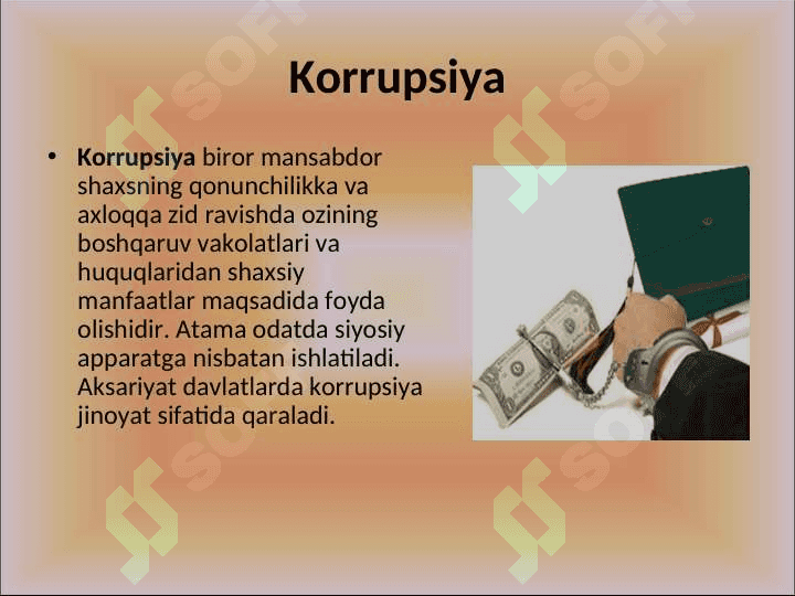 KORRUPSIYA  JAMIYAT INQIROZINING SABABLARIDAN BIRI SIFATIDA 2