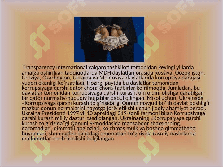 KORRUPSIYA  JAMIYAT INQIROZINING SABABLARIDAN BIRI SIFATIDA 4